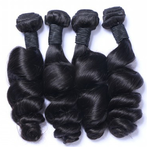 EMEDA malaysian loose curly hair weave bundles in stock QM012